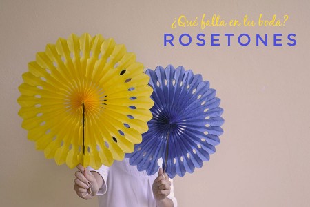 Rosetones para decorar bodas, fiestas y eventos