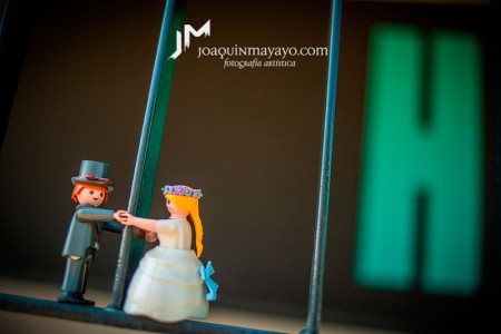 Reportaje fotográfico novios playmobil para bodas