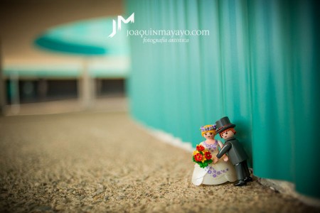 Reportaje fotográfico novios playmobil para bodas